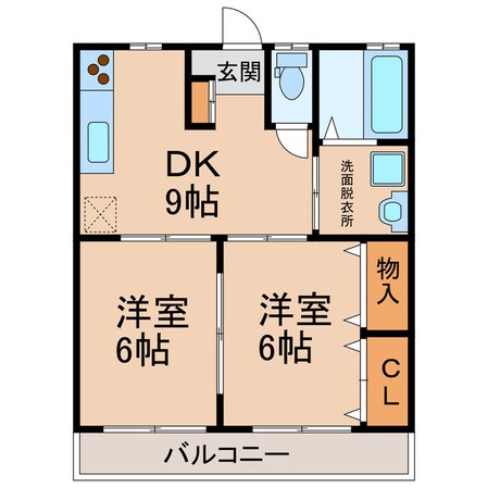 ホットハウスの物件間取画像